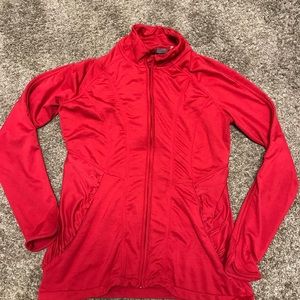 Athleta fitness jacket, Small, red